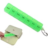 Pillendose 7 Tage - Transparenter Pillendosen-Organizer für den täglichen Gebrauch | Staubdichter Medikamenten-Organizer, Medikamenten-Organizer zur Aufbewahrung von Fischölen, Hmltd