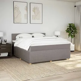 vidaXL Boxspringbett 180 x 200 cm Taupe