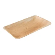 Greenbox Palmblatt Teller rechteckig 25 x 15 cm 25 St. Natur
