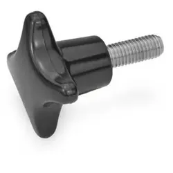 6335.5-SK-50-M10-20 Kreuzgriffschrauben, Thermoplast / Duroplast, Edelstahl-Gewindestift