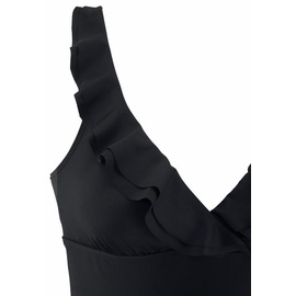 JETTE Badeanzug, mit eleganter Rüsche und Shaping-Effekt, schwarz Gr.36 Cup C,