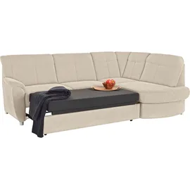 sit&more Ecksofa SIT & MORE "Sonoma L-Form", beige (creme), B:246cm H:91cm T:176cm, Kunstleder SOFTLUX;Luxus-Microfaser ALTARA NUBUCK (100% Polyester);Luxus-Microfaser (90% Polyester, 10% Polyamid), Sofas, Ecksofa, wahlweise mit Bettfunktion und Bettkasten