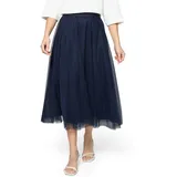 Zero Midirock Damen Blau 38