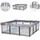 Chipolino Laufstall Easy 180 x 180 cm Tasche, 2 Ringe, faltbar, Schlupfloch grau