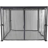 Siena Garden Moskitonetz für Pavillon Florenz 4 Stück 3 x 3 m Grau
