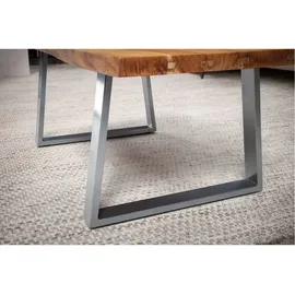 Roller Couchtisch Akazie 120 x 60 x 46 cm
