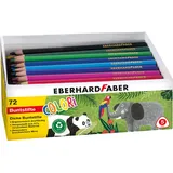 Eberhard Faber 511471 - Buntstifte Colori, Jumbo Buntstifte in ergonomischer Dreikant Form