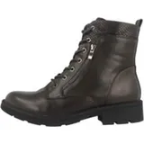 Fitters Footwear That Fits Damen Stiefelette Perunscha PU Schnürstiefelette mit Reißverschluss Übergröße grau)