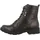 Fitters Footwear That Fits Damen Stiefelette Perunscha PU Schnürstiefelette mit Reißverschluss Übergröße grau)