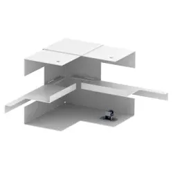 OBO 6277040 Inneneck vereinfacht symmetrisch 70x110x128 Stahl reinweiß RAL 9010 GS-SI70110RW