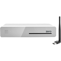 VU+ Plus Zero Full HD Sat-Receiver Weiss + 150Mbit WLAN Stick (E2 Linux, 1xDVB-S2 Tuner)