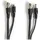 Nedis CCTVCA10BK200 - Videokabel BNC/DC, RG59 20 m