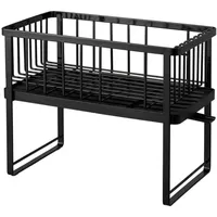 Yamazaki Abtropfgestell 2 Ebenen Abtropfschale Abtropfgitter Abtropfkorb Geschirr Metall