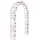deluke Rosenbogen Lübeck 146 x 35,5 x 247,5 cm Antik-Braun