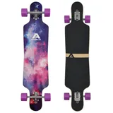 Apollo Longboard Twin Tip DT Longboard 40", aus Holz mehrlagig verleimt für Idealen Flex & Stabilität lila
