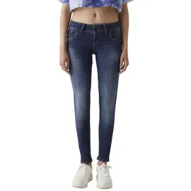 LTB Jeans MOLLY M - Jeans Damen Slim aus Baumwollmischung Slim Denim Dunkel mit Reißverschluss Mittlere Taille - Blau