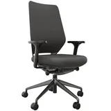 FM Helmets fm Bürostuhl Asiento, 4260761570907 Stoff anthrazit, Gestell schwarz