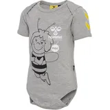 hummel hmlMAYA kurzarm Baby-Body grey melange 68