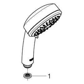 Grohe Tempesta Cosmopolitan 100 Handbrause 4 Strahlarten, chrom