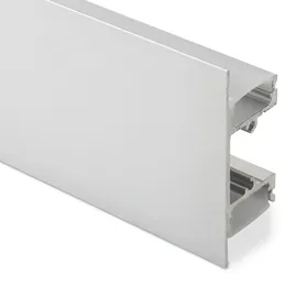 SOTech zweiseitiges LED Profil 41 mit opaler Abdeckung 2000 x 49 x 17 mm Aluminium eloxiert für LED Streifen