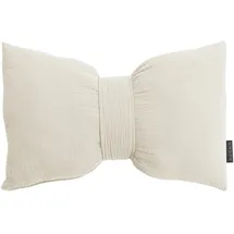 Magma Heimtex Oline Schleifenkissen 30 x 45 cm Creme