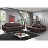 PLACES OF STYLE Couch Mikrofaser 2-Sitzer Braun