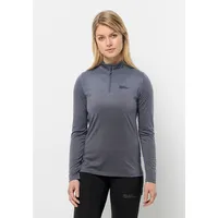 Jack Wolfskin Sky Thermal Half Zip Langarm-t-shirt - Dolphin - XS