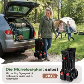 Sekey Bollerwagen faltbar schwarz