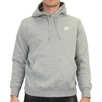 Nike Sportswear Club Fleece Hoodie 063 dk grey heather/matte silver/white S