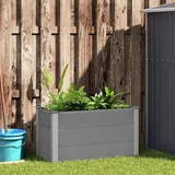 furnicato Garten-Hochbeet WPC 100 x 50 x 54 cm Grau