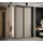 möbel kryspol Schwebetürenschrank Dakota 140 x 235,2 x 45 cm Schwarz