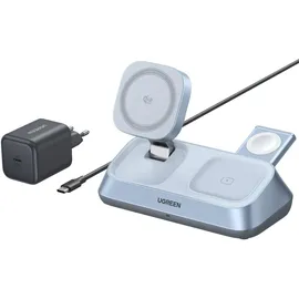 UGREEN MagFlow Qi2.2 25 W 3-in-1 Magnetic Wireless Charger Station