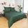Wolkenfeld Edel Mako-Satin Uni Grün 135 x 200 cm + 2 x 80 x 80 cm