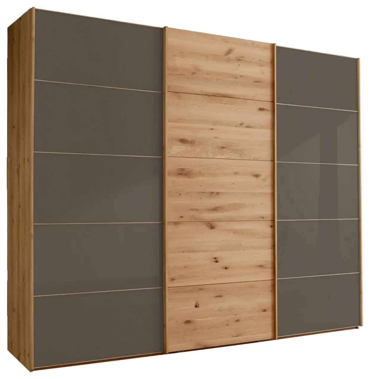 Linea Natura Schwebetürenschrank 3-türig CARDIFF - B/H/T ca. 300,00x236,00x67,00