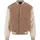 URBAN CLASSICS Teddy Collegejacke Dunkeltaupe XXL