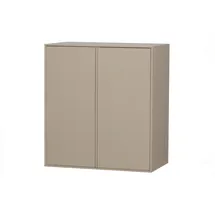 vtwonen Kleiderschrank Daily Closet Kiefer lackiert, modern mit Push-to-Open, dakargrau und hellgrau, 110x100 cm