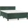 vidaXL Boxspringbett 140 x 200 cm Dunkelgrün