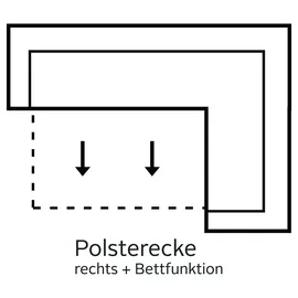 sit&more Ecksofa »Benson L-Form«, wahlweise mit Bettfunktion