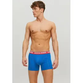 JACK & JONES JACAZORES Boxershorts blau/rot/schwarz/weiß XL 3er Pack
