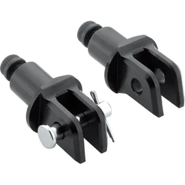 Rizoma Fußrastengelenke Ø18mm Schwarz für Fahrer