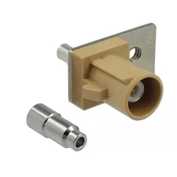 Delock FAKRA I plug spring pin for soldering 1 prepunched hole
