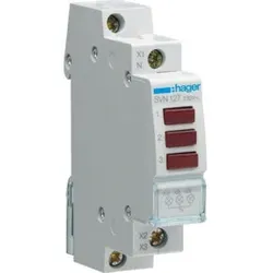 Hager LED-Leuchtmelder 3fach rot,230VAC SVN127
