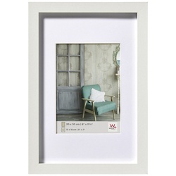 Walter Design Bilderrahmen, Holzrahmen Stockholm, Weiß, 40x50 cm - weiss