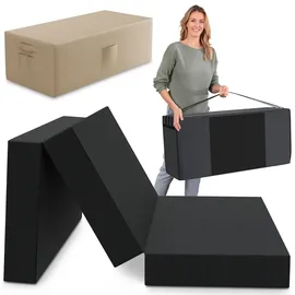 eloneo Klappmatratze 120 x 195 x 15 cm weich Polyester