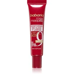Babaria Rosa Mosqueta Augen- und Lippenpartien-Creme mit 9 Effekten 15 ml