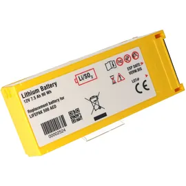 AccuCell Lithiumbatterie passend für Physio Control Defibrillator Lifepak 500 - 300-5380-030, 11141-000016