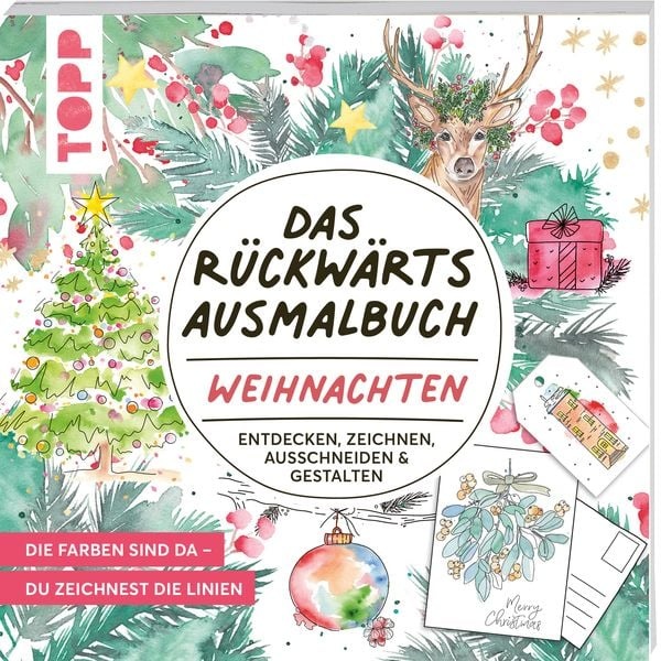 Preisvergleich Produktbild Das Rückwärts-Ausmalbuch Weihnachten