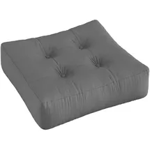 Karup Pouf KARUP DESIGN "More Pouf outTM, Sitzhocker, Bodenkissen, Chillkissen, Relaxkissen", grau (dunkelgrau), B:70cm H:22cm T:70cm, Acryl, Poufs, Pouf, Outdoor geeignet, Schmutz- und Wasserabweisend, Made in Europe