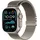 Apple Watch Ultra Milanaise Armband 49 mm Titan Natur L