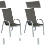 Merxx Amalfi di Lusso Stapelsessel 56,5 x 61 x 104 cm grau 2 St.
